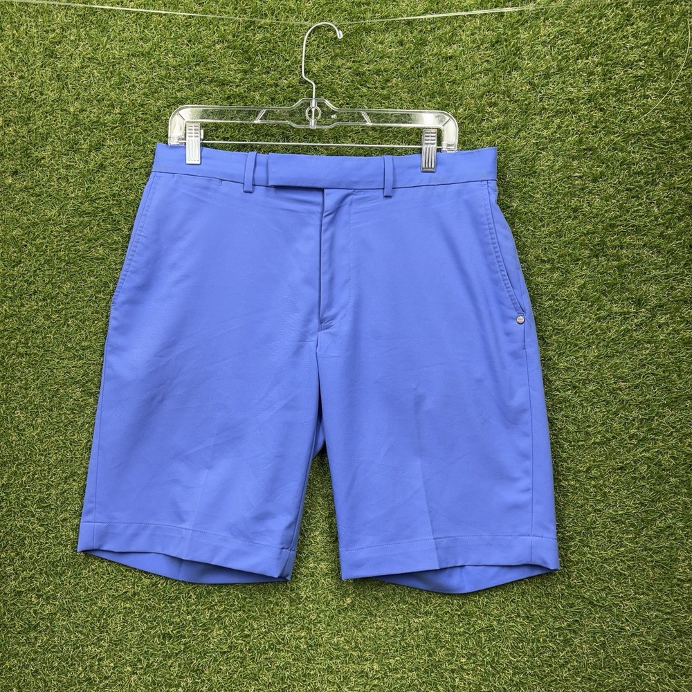 Ralph Lauren RLX Shorts Mens 31 Blue Tech Golf Chino Outdoor Casual Stretch